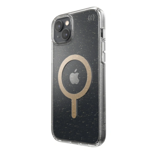 Kup Etui Speck Presidio Perfect-Clear Glitter MagSafe MICROBAN Apple iPhone 14 Plus / 15 Plus (Čiré / Zlaté třpytky) - SPK391 - {ean13} - Sklep Home Screen
