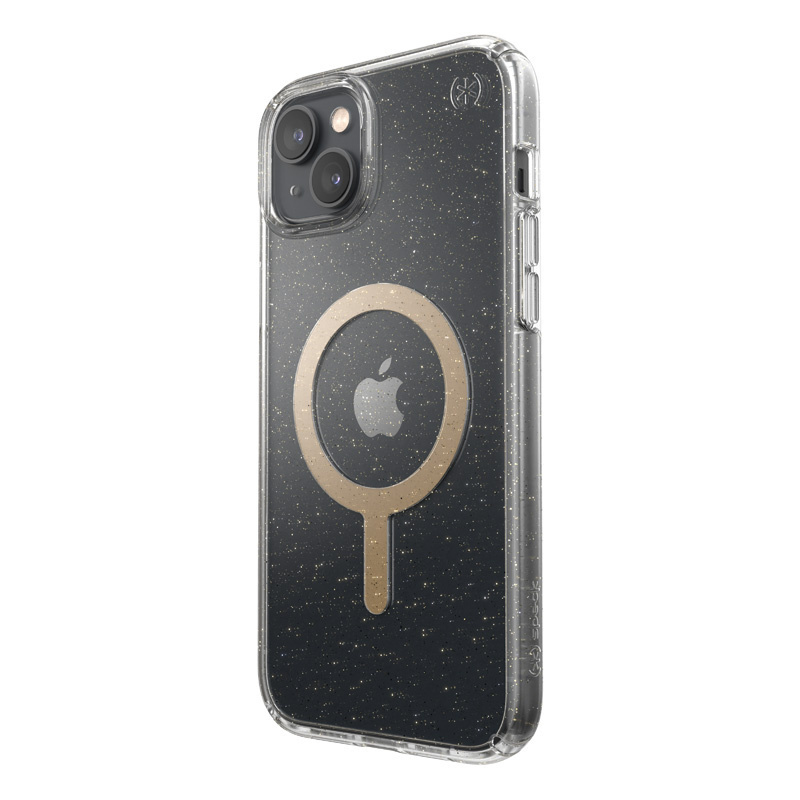 Kup Etui Speck Presidio Perfect-Clear Glitter MagSafe MICROBAN Apple iPhone 14 Plus (Clear / Gold Glitter) - 840168524082 - SPK391 - Homescreen.pl