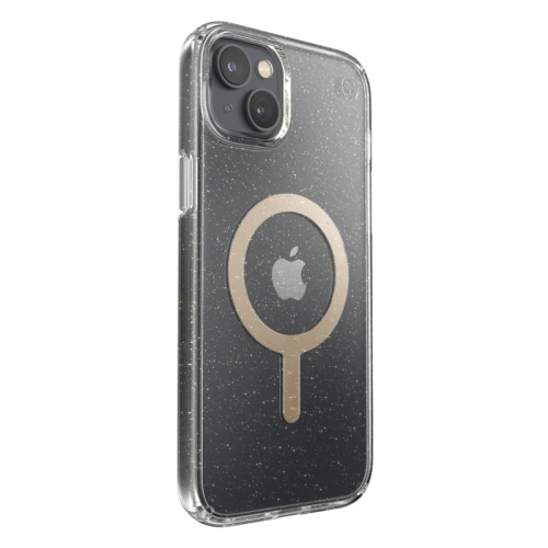 Kup Etui Speck Presidio Perfect-Clear Glitter MagSafe MICROBAN Apple iPhone 14 Plus / 15 Plus (Čiré / Zlaté třpytky) - SPK391 - {ean13} - Sklep Home Screen