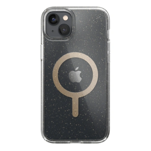 Kup Etui Speck Presidio Perfect-Clear Glitter MagSafe MICROBAN Apple iPhone 14 Plus / 15 Plus (Čiré / Zlaté třpytky) - SPK391 - {ean13} - Sklep Home Screen