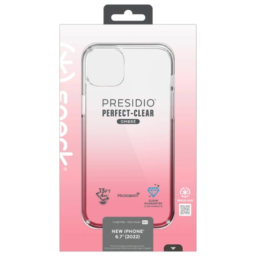 Buy Speck Presidio Perfect-Clear Ombre MICROBAN Apple iPhone 14 Plus / 15 Plus (Clear / Vintage Rose Fade) - SPK392 - {ean13} - Home Screen Store Europe