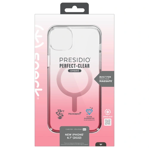 Kup Etui Speck Presidio Perfect-Clear Ombre MagSafe MICROBAN Apple iPhone 14 Plus / 15 Plus (Clar / Vintage Rose Fade) - SPK393 - {ean13} - Sklep Home Screen