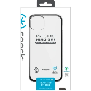 Kup Etui Speck Presidio Perfect-Clear Impact Geometry MICROBAN Apple iPhone 14 Plus / 15 Plus (Clear / Black) - SPK394 - {ean13} - Sklep Home Screen