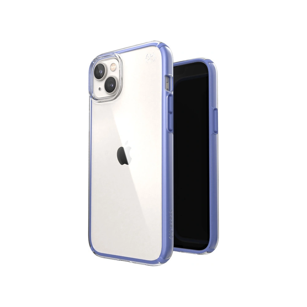 Etui Speck Presidio Perfect-Clear Impact Geometry MICROBAN Apple iPhone 14 Plus / 15 Plus (Clear / Grounded Purple)