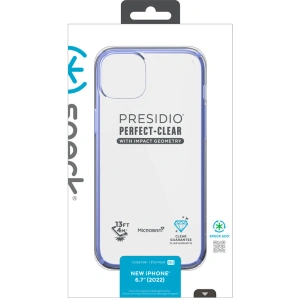 Kup Etui Speck Presidio Perfect-Clear Impact Geometry MICROBAN Apple iPhone 14 Plus / 15 Plus (Clear / Grounded Purple) - SPK395 - {ean13} - Sklep Home Screen