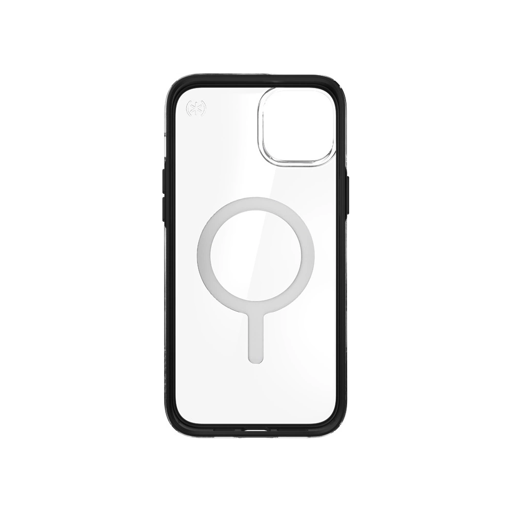 Etui Speck Presidio Perfect-Clear Impact Geometry MagSafe MICROBAN Apple iPhone 14 Plus / 15 Plus (Clear / Black)