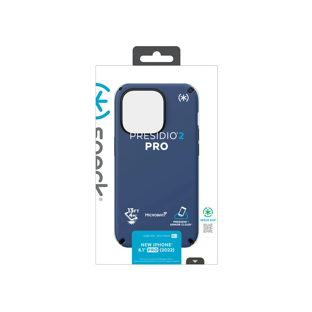 Etui Speck Presidio2 Pro MICROBAN Apple iPhone 14 Pro (Coastal Blue / Black / White)