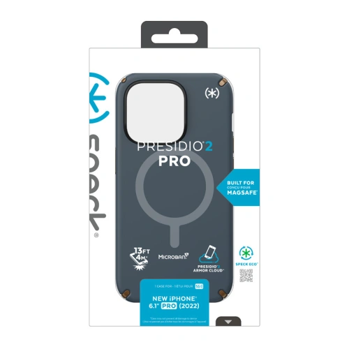 Kup Etui Speck Presidio2 Pro MagSafe MICROBAN Apple iPhone 14 Pro (Charcoal / Bronze rece / Slate) - SPK403 - {ean13} - Sklep Home Screen