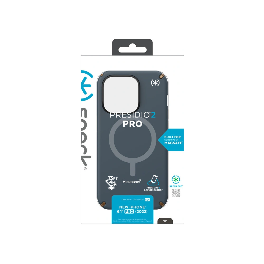 Etui Speck Presidio2 Pro MagSafe MICROBAN Apple iPhone 14 Pro (Charcoal / Cool Bronze / Slate)