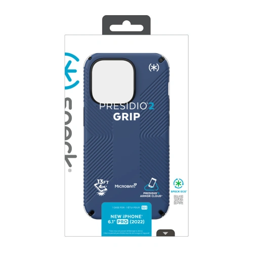 Kup Etui Speck Presidio2 Grip MICROBAN Apple iPhone 14 Pro (Coastal Blue / Black / White) - SPK407 - {ean13} - Sklep Home Screen