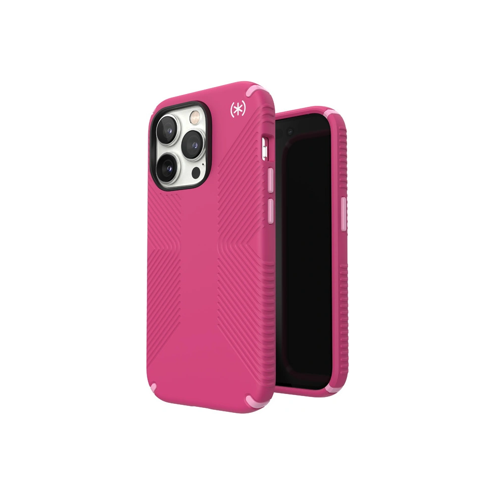 Etui Speck Presidio2 Grip MagSafe MICROBAN Apple iPhone 14 Pro (Digitalpink / Blossompink / White)