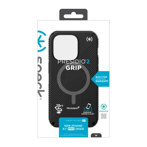 Kup Etui Speck Presidio2 Grip MagSafe MICROBAN Apple iPhone 14 Pro (Černá / Černá / Bílá) - SPK411 - {ean13} - Sklep Home Screen