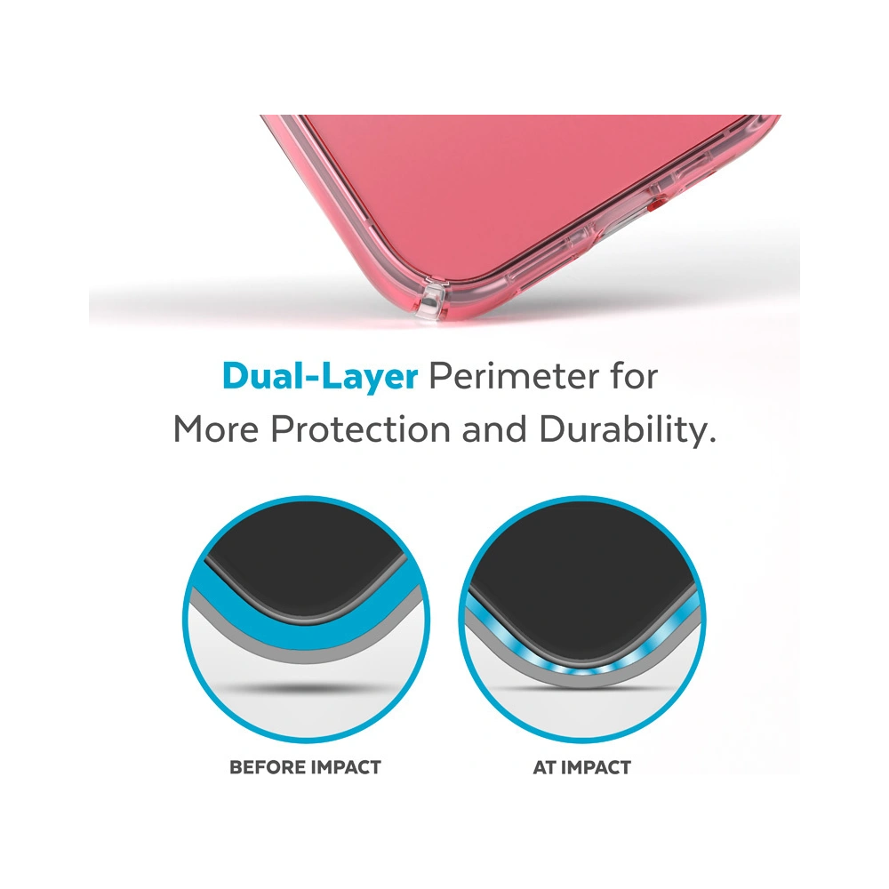 Etui Speck Presidio Perfect-Clear Ombre MICROBAN Apple iPhone 14 Pro (Clear / Vintage Rose Fade)