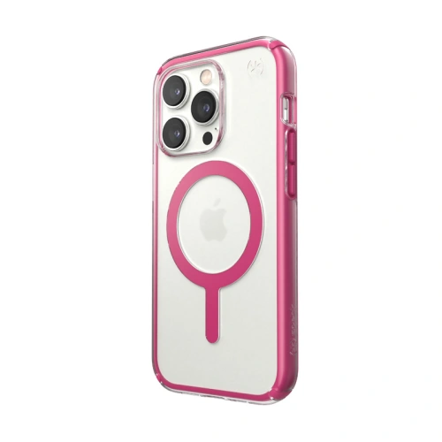 Kup Case Speck Presidio Perfect-Clear Impact Geometry MagSafe MICROBAN Apple iPhone 14 Pro (Klar / Digital Pink) - SPK417 - {ean13} - Sklep Home Screen