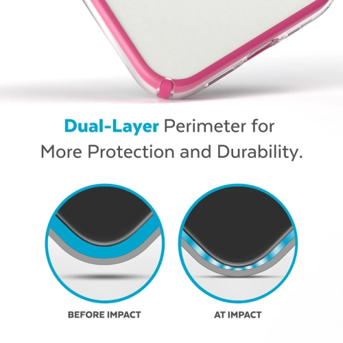 Kup Case Speck Presidio Perfect-Clear Impact Geometry MagSafe MICROBAN Apple iPhone 14 Pro (Klar / Digital Pink) - SPK417 - {ean13} - Sklep Home Screen