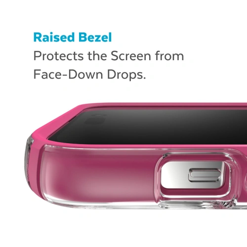 Kup Case Speck Presidio Perfect-Clear Impact Geometry MagSafe MICROBAN Apple iPhone 14 Pro (Klar / Digital Pink) - SPK417 - {ean13} - Sklep Home Screen