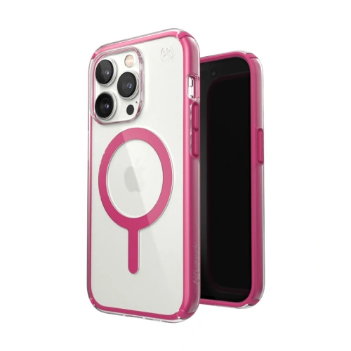 Kup Case Speck Presidio Perfect-Clear Impact Geometry MagSafe MICROBAN Apple iPhone 14 Pro (Klar / Digital Pink) - SPK417 - {ean13} - Sklep Home Screen