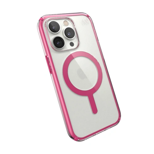 Kup Case Speck Presidio Perfect-Clear Impact Geometry MagSafe MICROBAN Apple iPhone 14 Pro (Klar / Digital Pink) - SPK417 - {ean13} - Sklep Home Screen