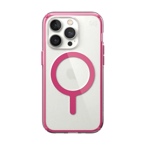 Kup Case Speck Presidio Perfect-Clear Impact Geometry MagSafe MICROBAN Apple iPhone 14 Pro (Klar / Digital Pink) - SPK417 - {ean13} - Sklep Home Screen