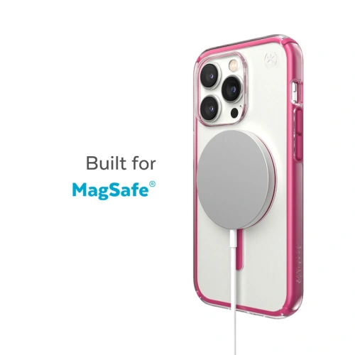 Kup Case Speck Presidio Perfect-Clear Impact Geometry MagSafe MICROBAN Apple iPhone 14 Pro (Klar / Digital Pink) - SPK417 - {ean13} - Sklep Home Screen