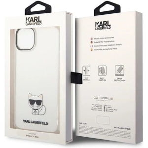 Etui Karl Lagerfeld KLHCP14MCTTR Apple iPhone 14 Plus / 15 Plus hardcase przeźroczysty/transparent Choupette Body