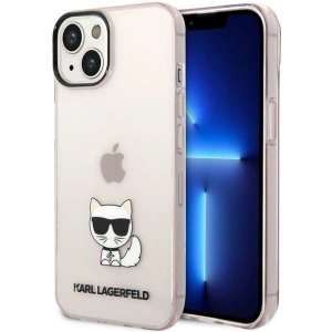 Etui Karl Lagerfeld KLHCP14MCTTRI Apple iPhone 14 Plus / 15 Plus hardcase różowy/pink Transparent Choupette Body