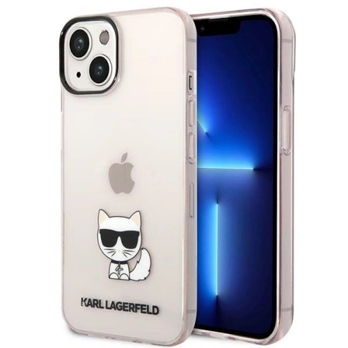 Buy Karl Lagerfeld KLHCP14MCTTRI Apple iPhone 14 Plus / 15 Plus hardcase pink Transparent Choupette Body - KLD1037 - {ean13} - Home Screen Store Europe