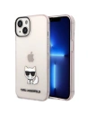 Etui Karl Lagerfeld KLHCP14MCTTRI Apple iPhone 14 Plus / 15 Plus hardcase roz/roz Transparent Choupette Body