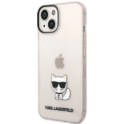 Buy Karl Lagerfeld KLHCP14MCTTRI Apple iPhone 14 Plus / 15 Plus hardcase pink Transparent Choupette Body - KLD1037 - {ean13} - Home Screen Store Europe