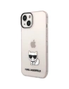 Buy Karl Lagerfeld KLHCP14MCTTRI Apple iPhone 14 Plus / 15 Plus hardcase pink Transparent Choupette Body - KLD1037 - {ean13} - Home Screen Store Europe
