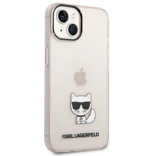 Buy Karl Lagerfeld KLHCP14MCTTRI Apple iPhone 14 Plus / 15 Plus hardcase pink Transparent Choupette Body - KLD1037 - {ean13} - Home Screen Store Europe