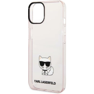 Etui Karl Lagerfeld KLHCP14MCTTRI Apple iPhone 14 Plus / 15 Plus hardcase różowy/pink Transparent Choupette Body