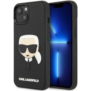 Etui Karl Lagerfeld KLHCP14MKH3DBK Apple iPhone 14 Plus / 15 Plus czarny/black hardcase 3D Rubber Karl`s Head