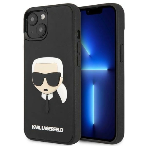 Kup Case Karl Lagerfeld KLHCP14MKH3DBK Apple iPhone 14 Plus / 15 Plus schwarz/hardcase 3D Gummi Karls Kopf - KLD1038 - {ean13} - Sklep Home Screen