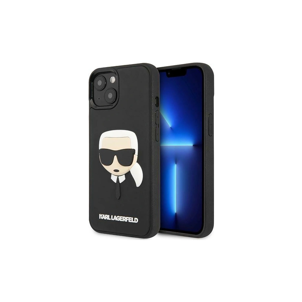 Etui Karl Lagerfeld KLHCP14MKH3DBK Apple iPhone 14 Plus / 15 Plus czarny/black hardcase 3D Rubber Karl`s Head