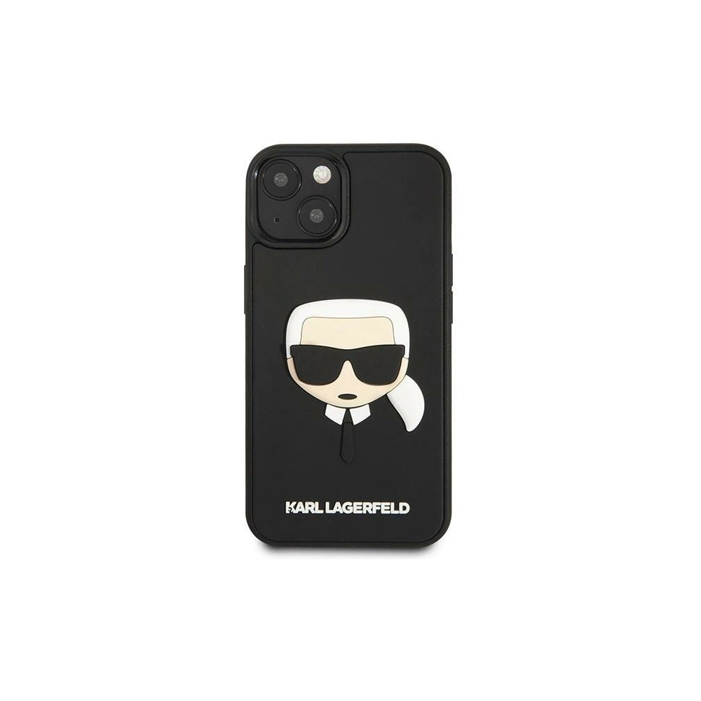 Etui Karl Lagerfeld KLHCP14MKH3DBK Apple iPhone 14 Plus / 15 Plus czarny/black hardcase 3D Rubber Karl`s Head