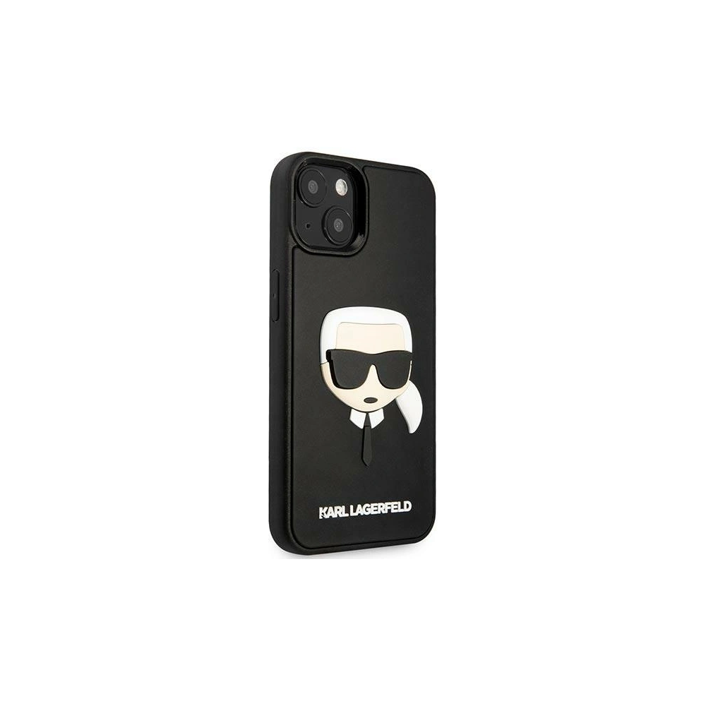 Etui Karl Lagerfeld KLHCP14MKH3DBK Apple iPhone 14 Plus / 15 Plus czarny/black hardcase 3D Rubber Karl`s Head