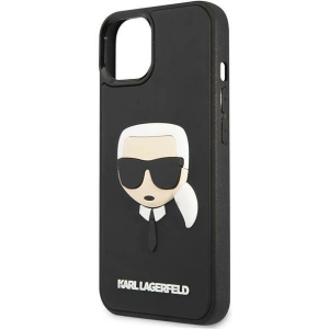 Etui Karl Lagerfeld KLHCP14MKH3DBK Apple iPhone 14 Plus / 15 Plus czarny/black hardcase 3D Rubber Karl`s Head