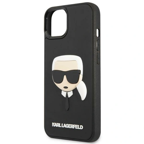 Kup Case Karl Lagerfeld KLHCP14MKH3DBK Apple iPhone 14 Plus / 15 Plus schwarz/hardcase 3D Gummi Karls Kopf - KLD1038 - {ean13} - Sklep Home Screen