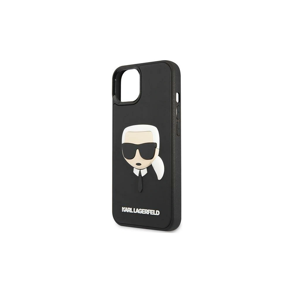 Etui Karl Lagerfeld KLHCP14MKH3DBK Apple iPhone 14 Plus / 15 Plus czarny/black hardcase 3D Rubber Karl`s Head