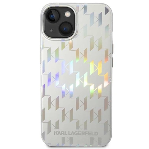 Kup Case Karl Lagerfeld KLHCP14MLGMMSV3 für Apple iPhone 14 Plus / 15 Plus Hartschale silber Monogram Iridescent - KLD1039 - {ean13} - Sklep Home Screen