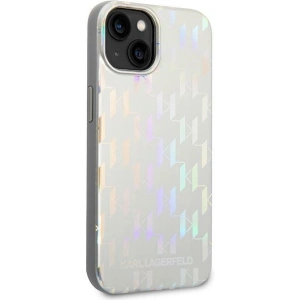Etui Karl Lagerfeld KLHCP14MLGMMSV3 Apple iPhone 14 Plus / 15 Plus hardcase srebrny/silver Monogram Iridescent