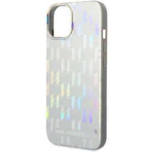 Etui Karl Lagerfeld KLHCP14MLGMMSV3 Apple iPhone 14 Plus / 15 Plus hardcase srebrny/silver Monogram Iridescent
