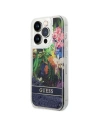 Kup Etui Guess GUHCP14LLFLSB Apple iPhone 14 Pro modrý/blue hardcase Flower Liquid Glitter - GUE1974 - {ean13} - Sklep Home Screen