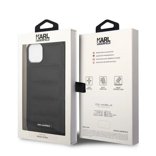 Kup Etui Karl Lagerfeld KLHCP14MPSQAK Apple iPhone 14 Plus / 15 Plus hardcase černý/black Puffy Elongated Logo - KLD1042 - {ean13} - Sklep Home Screen
