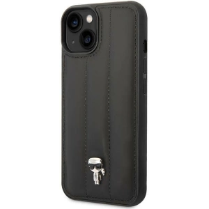 Etui Karl Lagerfeld KLHCP14MPSQPK Apple iPhone 14 Plus / 15 Plus hardcase czarny/black Puffy Ikonik Pin