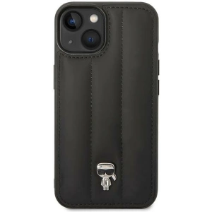 Etui Karl Lagerfeld KLHCP14MPSQPK Apple iPhone 14 Plus / 15 Plus hardcase czarny/black Puffy Ikonik Pin
