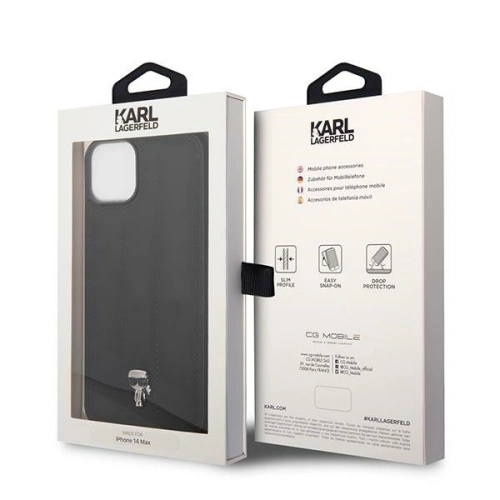 Kup Etui Karl Lagerfeld KLHCP14MPSQPK Apple iPhone 14 Plus / 15 Plus hardcase černý/black Puffy Ikonik Pin - KLD1043 - {ean13} - Sklep Home Screen