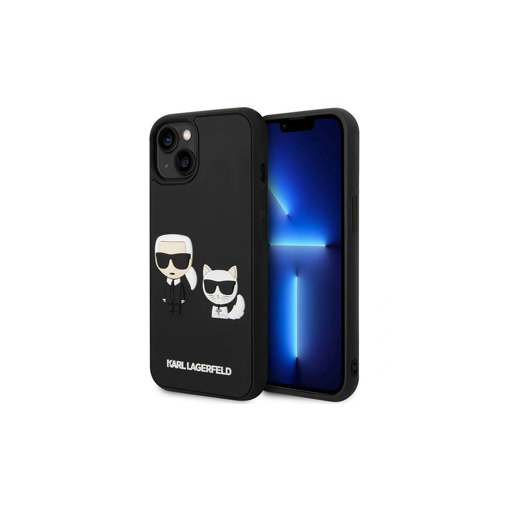 Etui Karl Lagerfeld KLHCP14S3DRKCK Apple iPhone 14 czarny/black hardcase Karl&Choupette Ikonik 3D