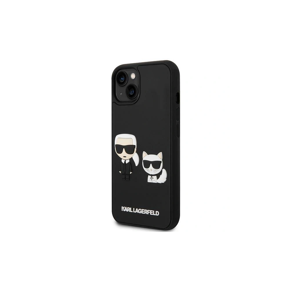 Etui Karl Lagerfeld KLHCP14S3DRKCK Apple iPhone 14 czarny/black hardcase Karl&Choupette Ikonik 3D